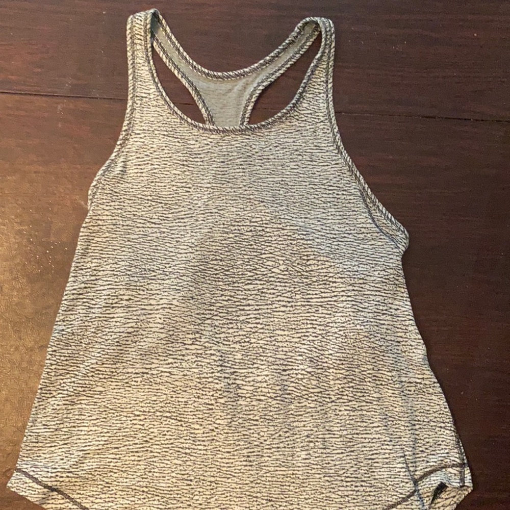 black and white lulu tank